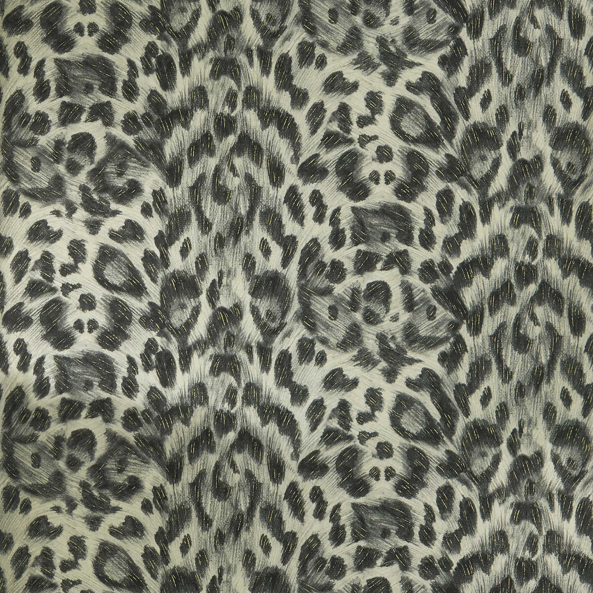 Felis - Charcoal/Gold - CLARKE AND CLARKE Wallpaper