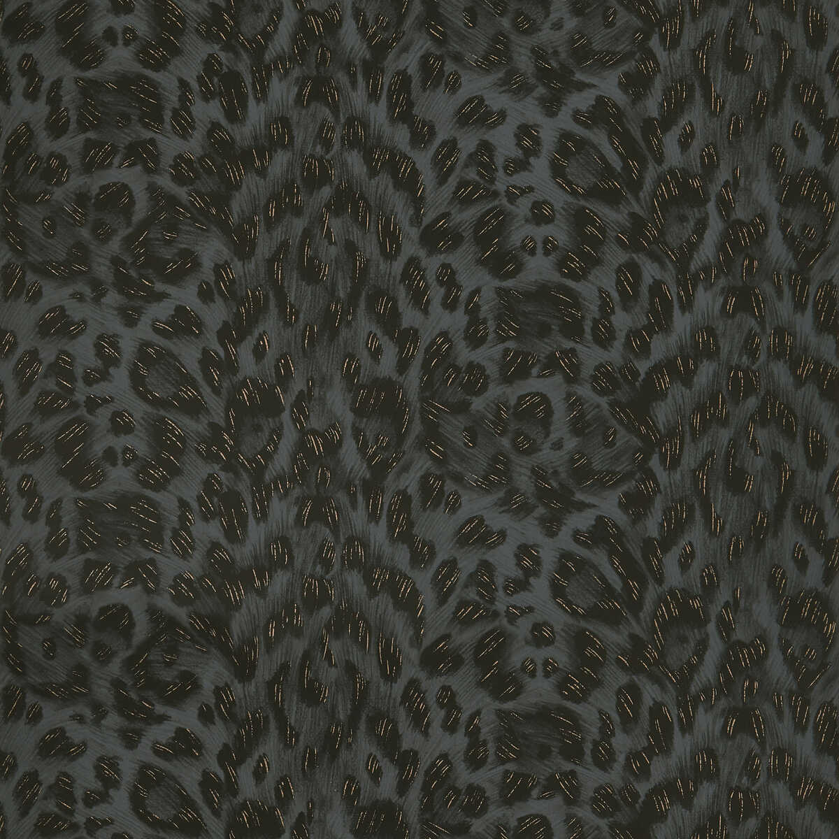 Felis - Charcoal/Rose Gold - CLARKE AND CLARKE Wallpaper