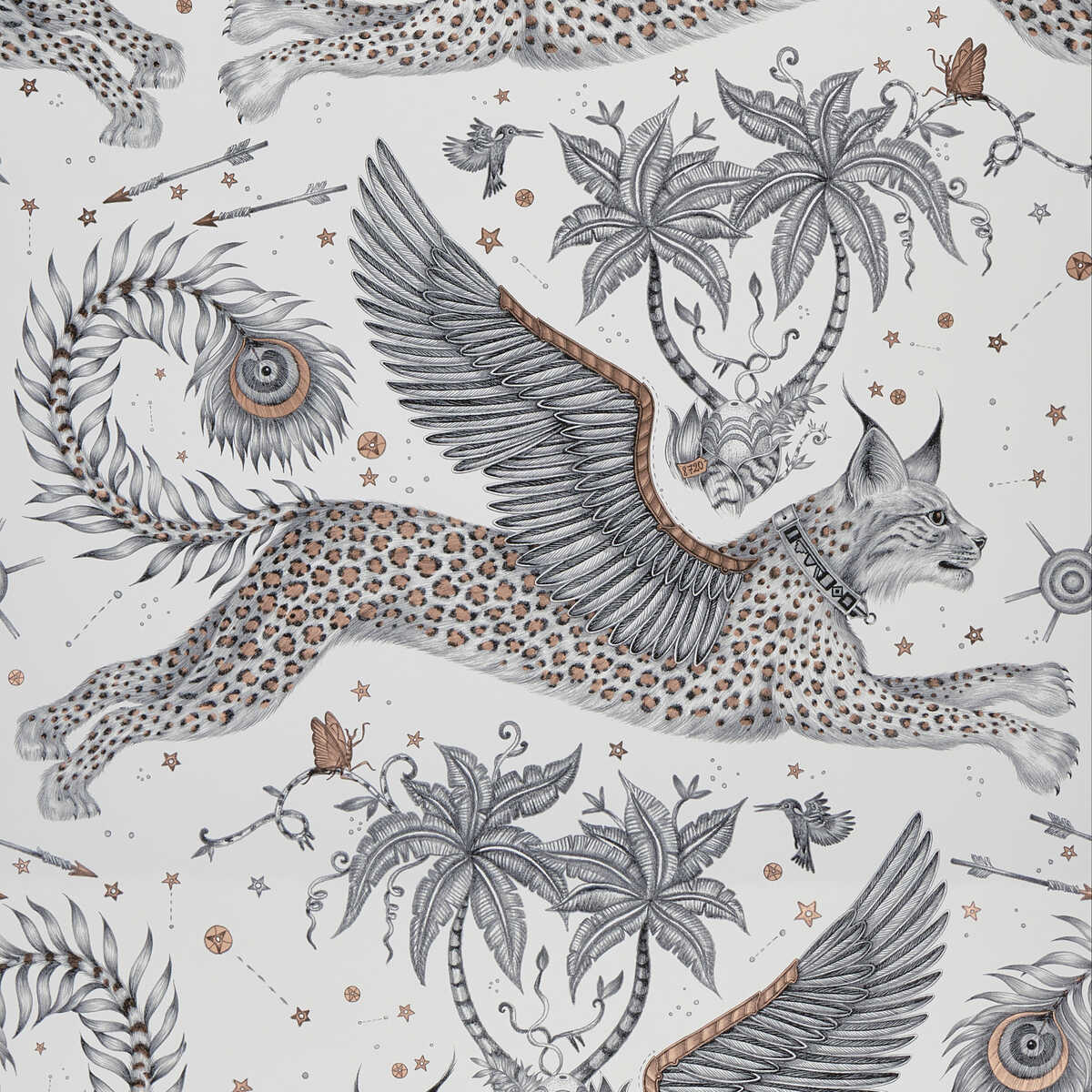 Lynx - Nude - CLARKE AND CLARKE Papel pintado