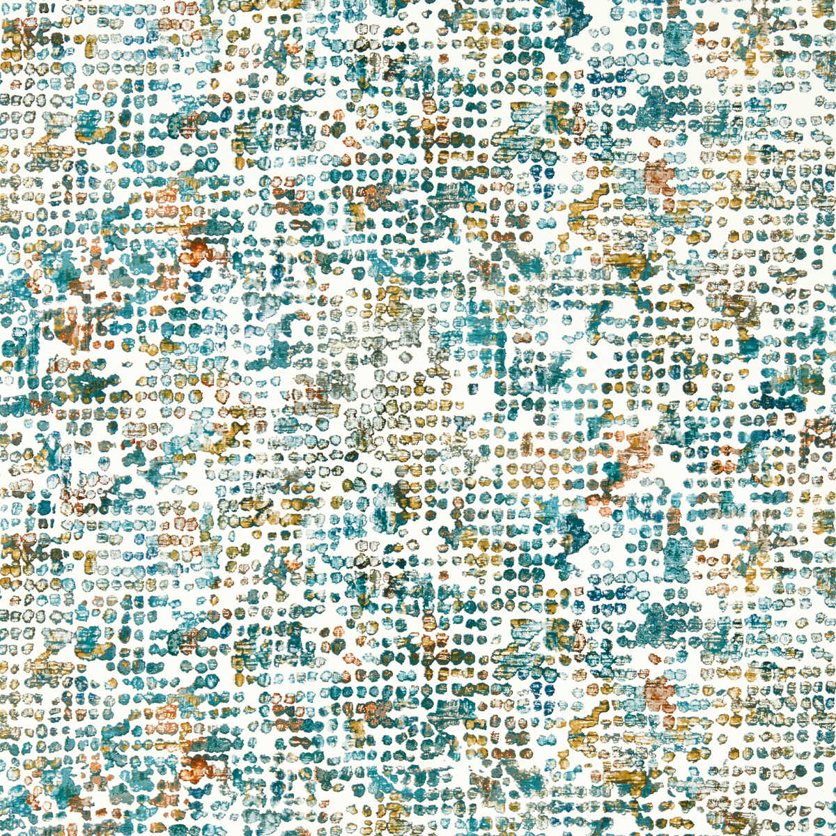 Scintilla - Teal/Spice Wp - CLARKE AND CLARKE Wallpaper