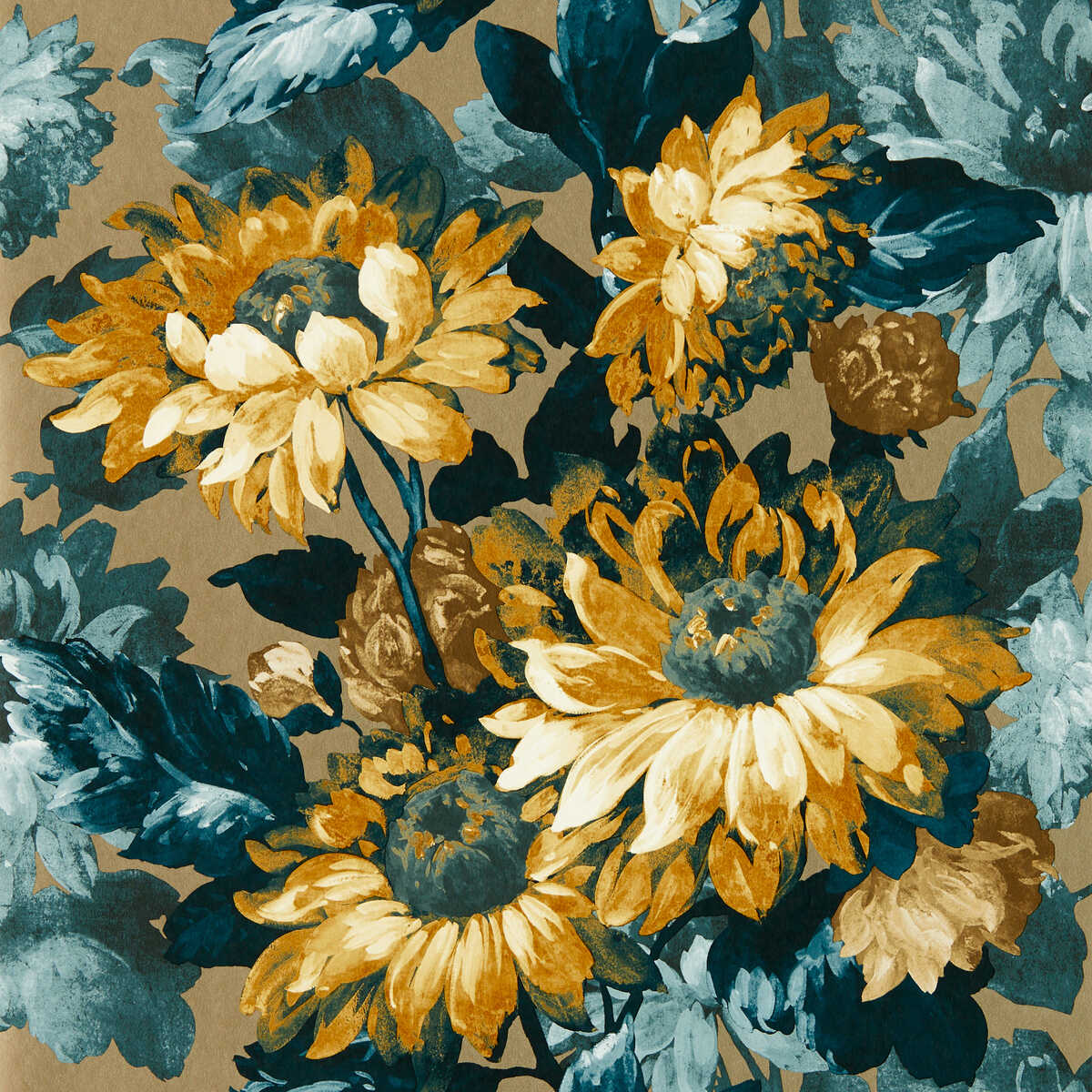Sunforest - Gilver Denim Wp - CLARKE AND CLARKE Wallpaper