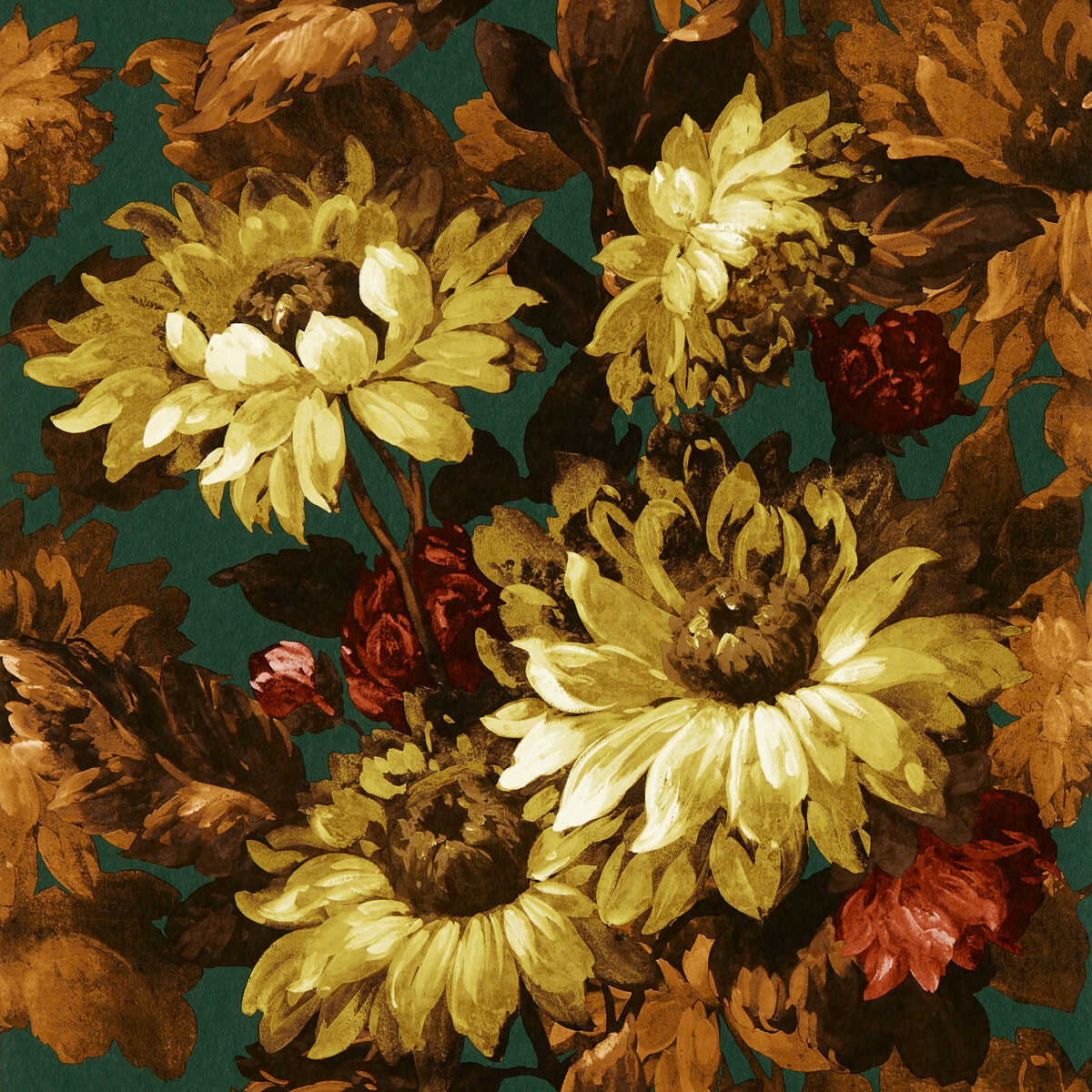 Sunforest - Sage Russet Wp - CLARKE AND CLARKE Wallpaper