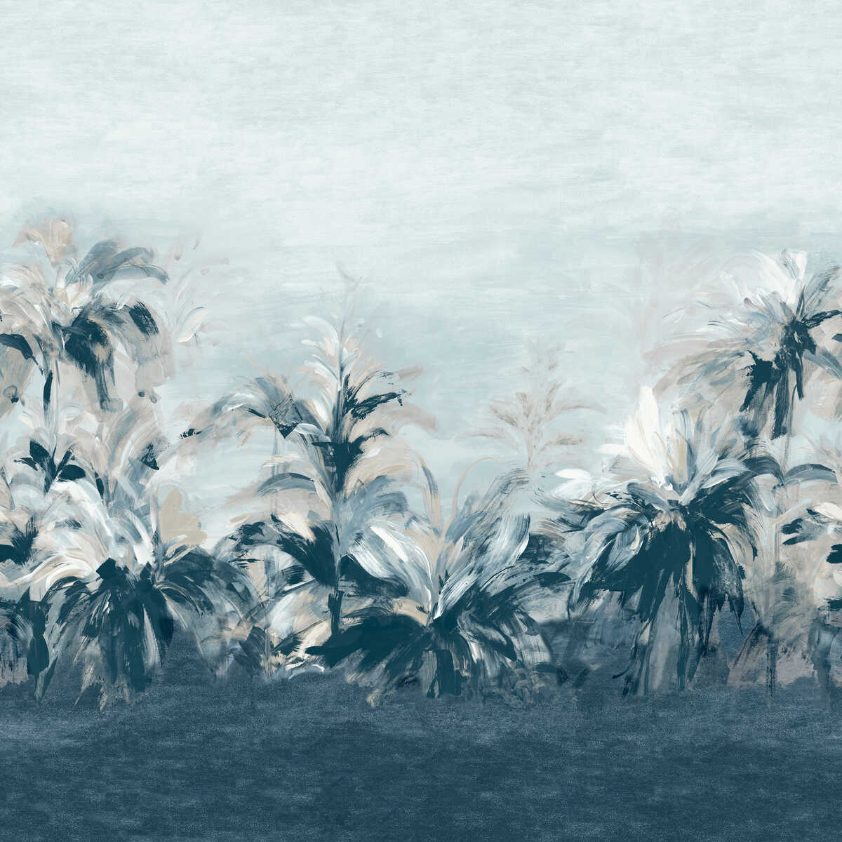 Alberi - Midnt/Lin Banner Wp - CLARKE AND CLARKE Wallpaper