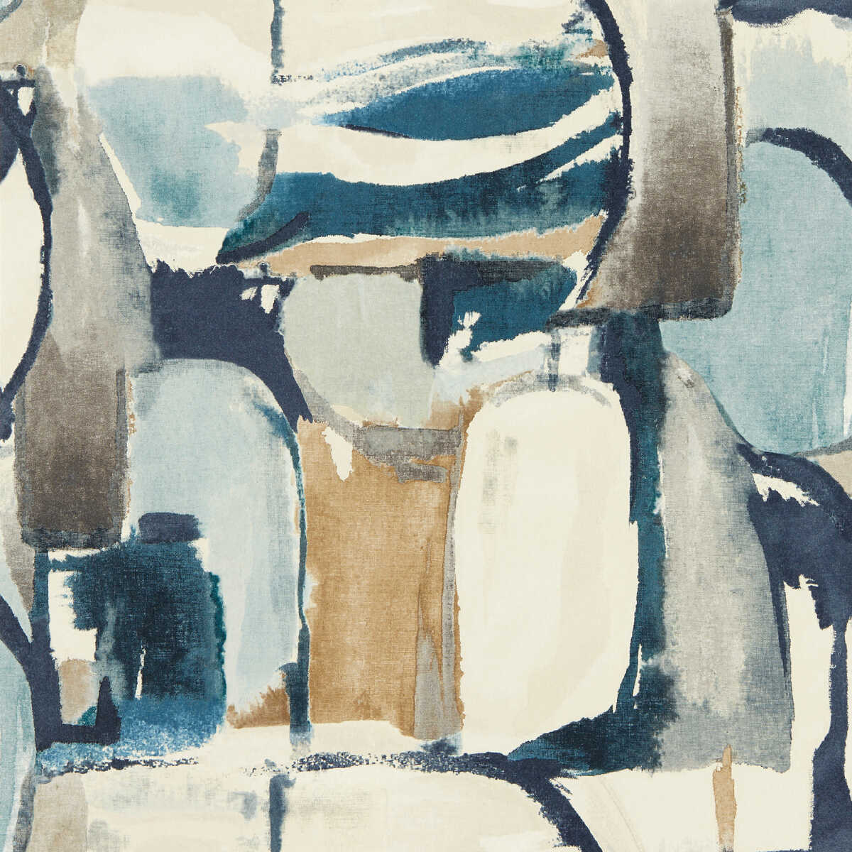 Figura - Denim/Linen Wp - CLARKE AND CLARKE Wallpaper