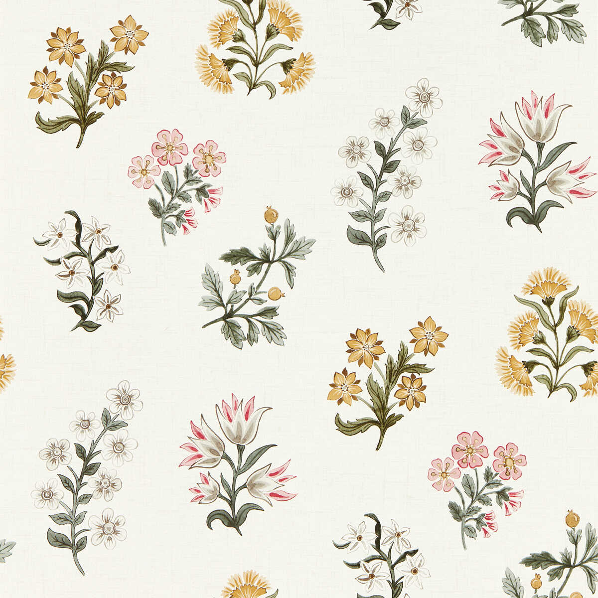 Leiden - Blush Ochre Wp - CLARKE AND CLARKE Wallpaper
