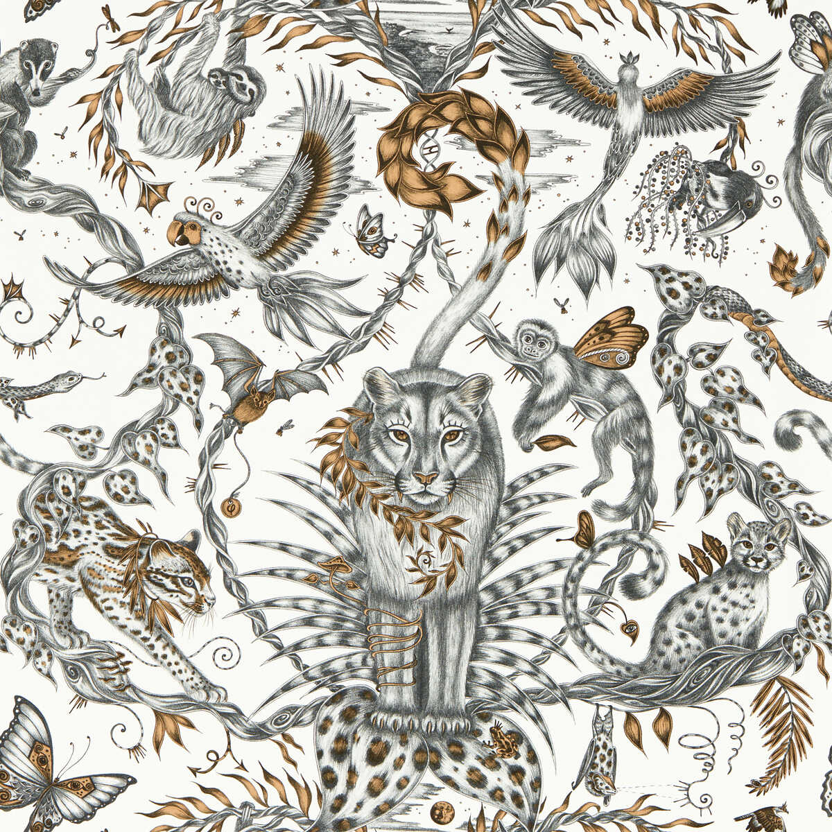 Bosque Dreams - Bronze Wp - CLARKE AND CLARKE Papel pintado