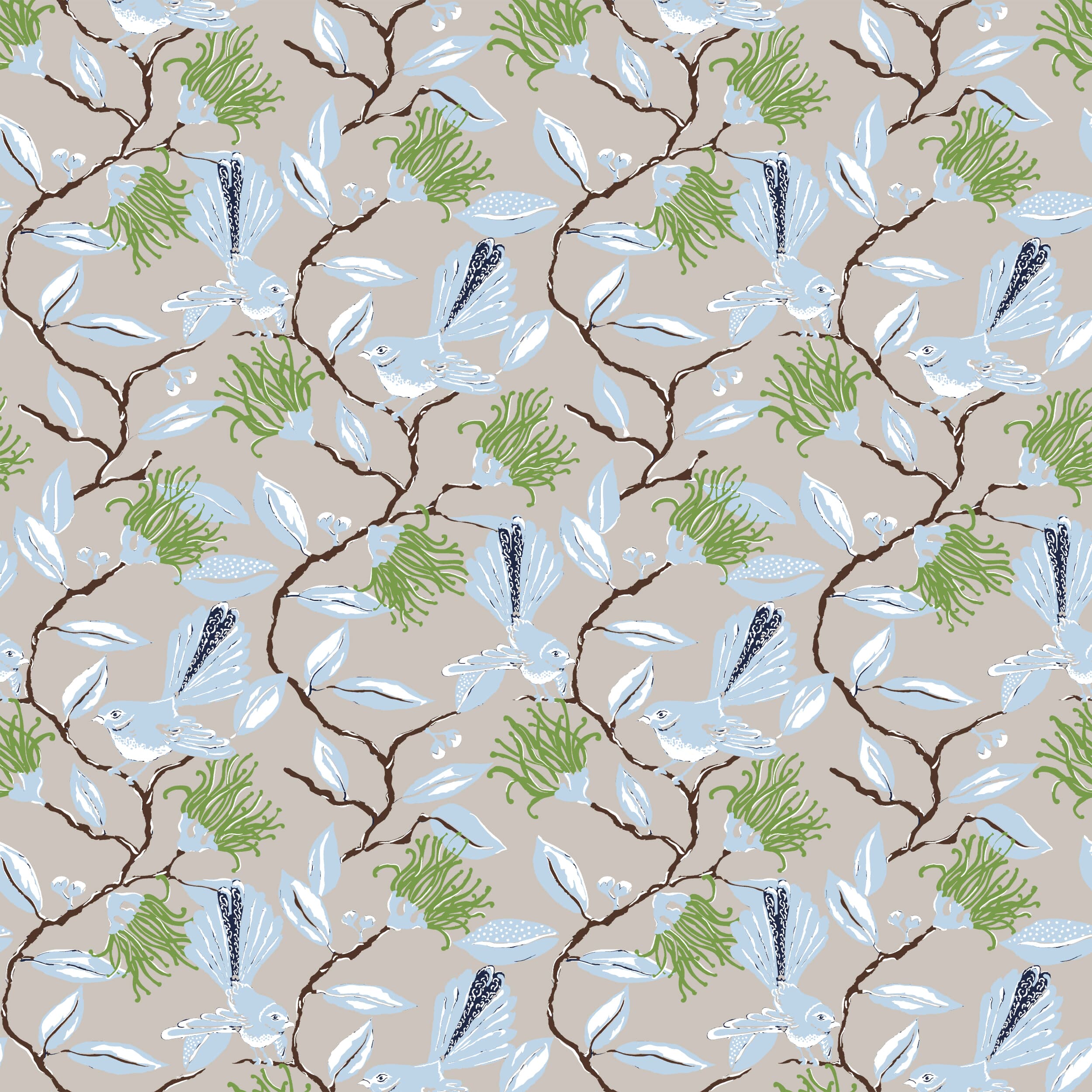 W05vl-4 Onlooker Grey Wallpaper by Stout Fabric