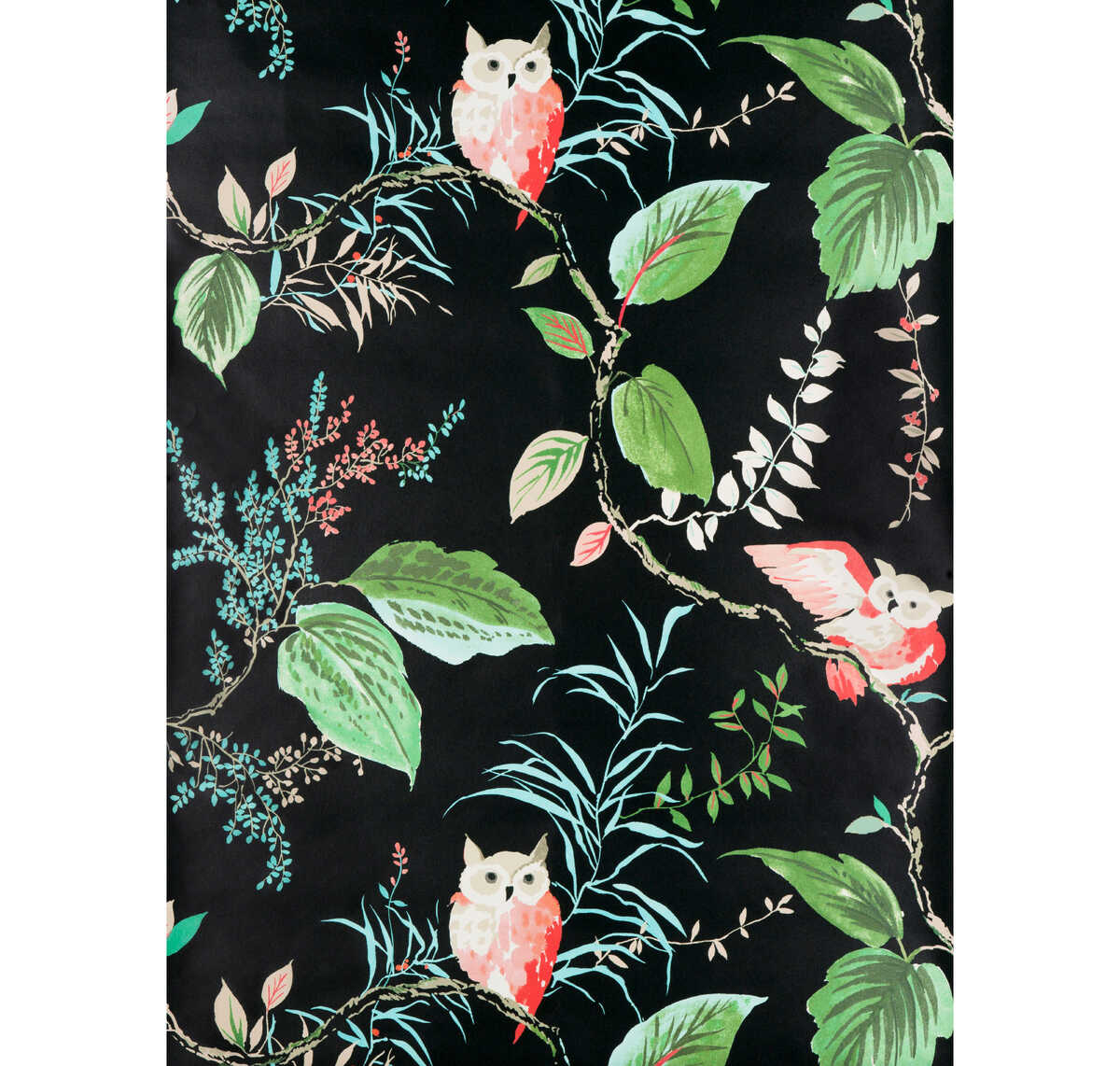 Owlish - Black - KRAVET DESIGN Wallpaper