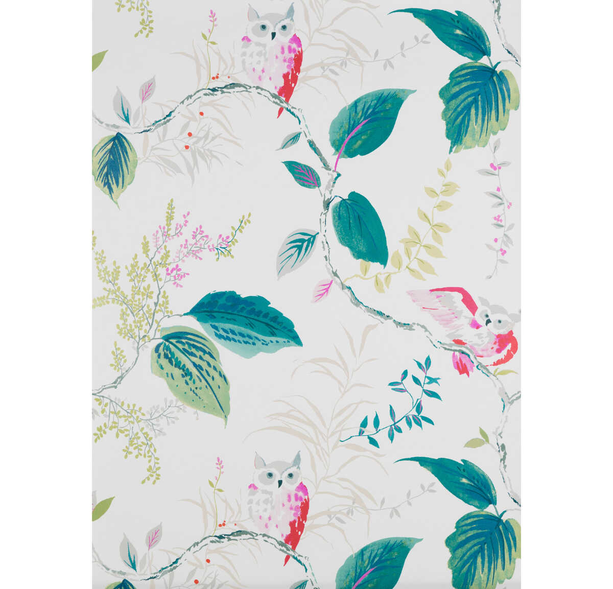 Owlish - Multi - KRAVET DESIGN Wallpaper