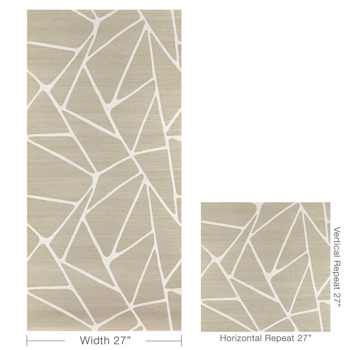 To The Point - Ivoire - KRAVET COUTURE Wallpaper