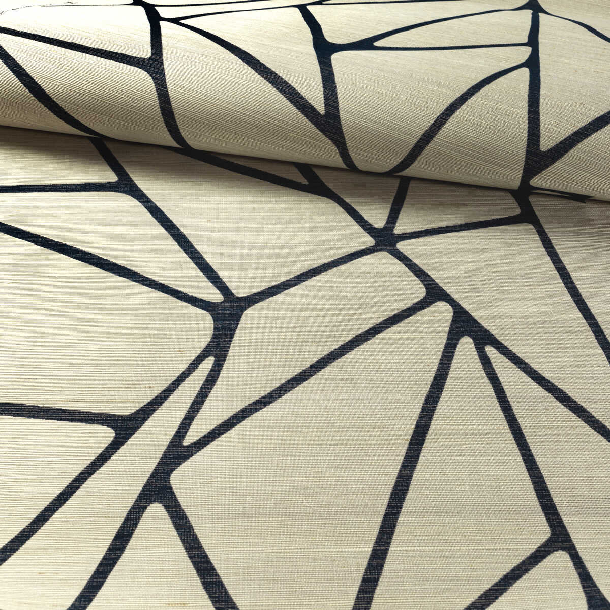 To The Point - Indigo - KRAVET COUTURE Wallpaper