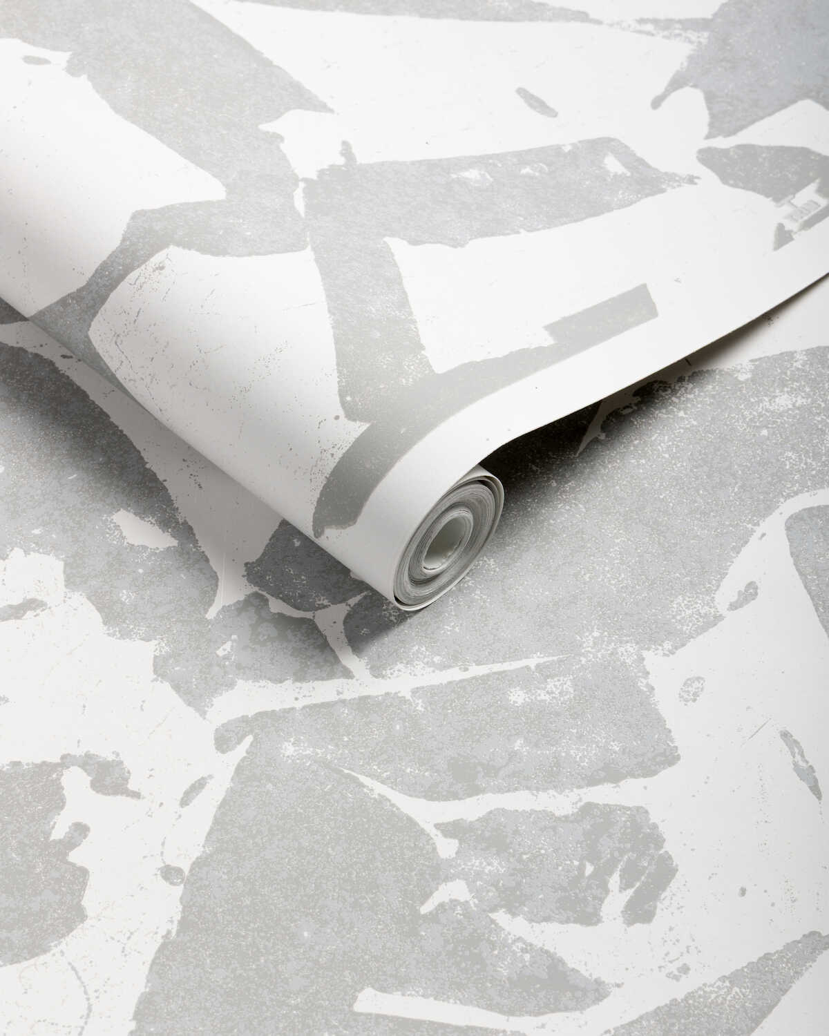 Social Canvas - Silver - KRAVET COUTURE Wallpaper
