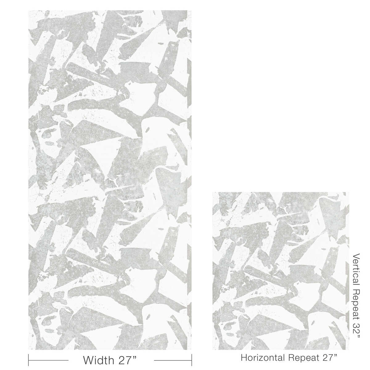 Social Canvas - Silver - KRAVET COUTURE Wallpaper