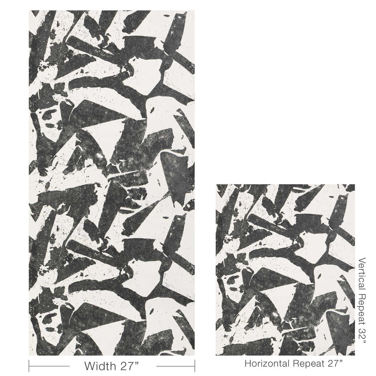 Social Canvas - Ebony - KRAVET COUTURE Wallpaper
