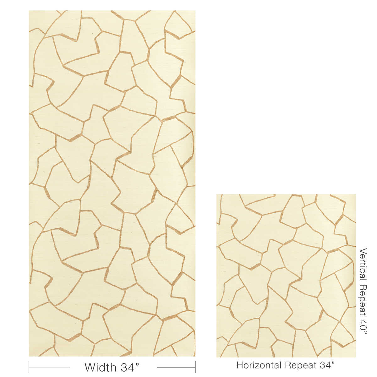 Kravet Couture W-Bark Cloth-Gold - KRAVET COUTURE Wallpaper