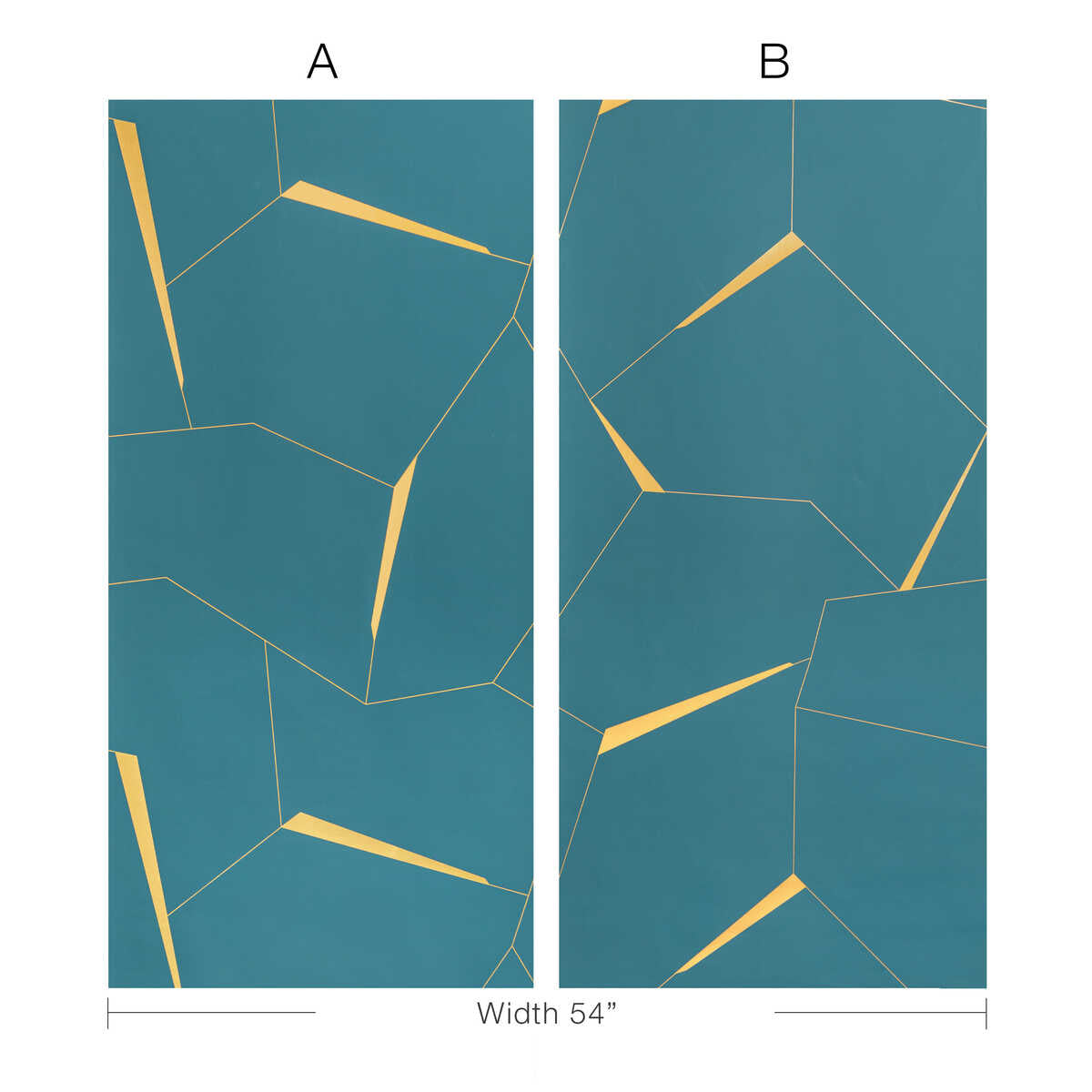 Divergent - Teal - KRAVET COUTURE Wallpaper