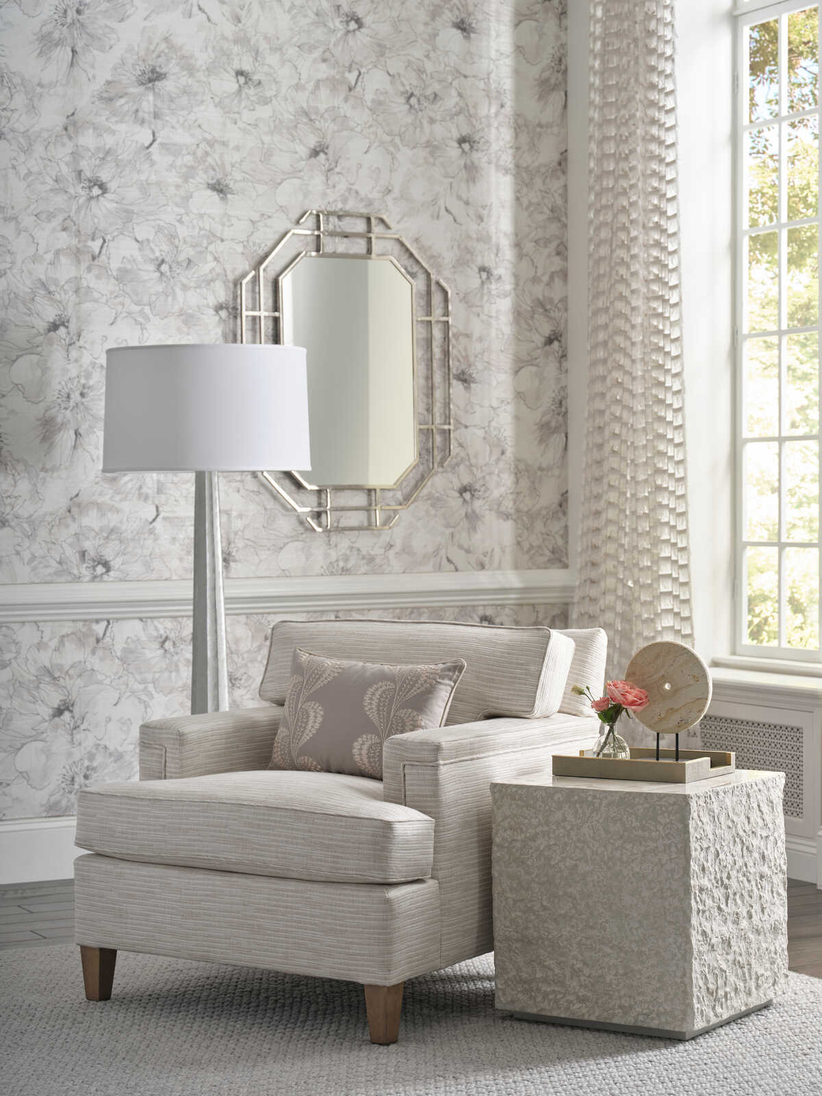 W-Ayrlies - Greige - KRAVET COUTURE Wallpaper