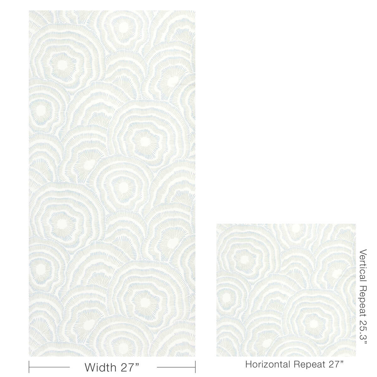 Panache Wp - Seafoam - KRAVET COUTURE Wallpaper