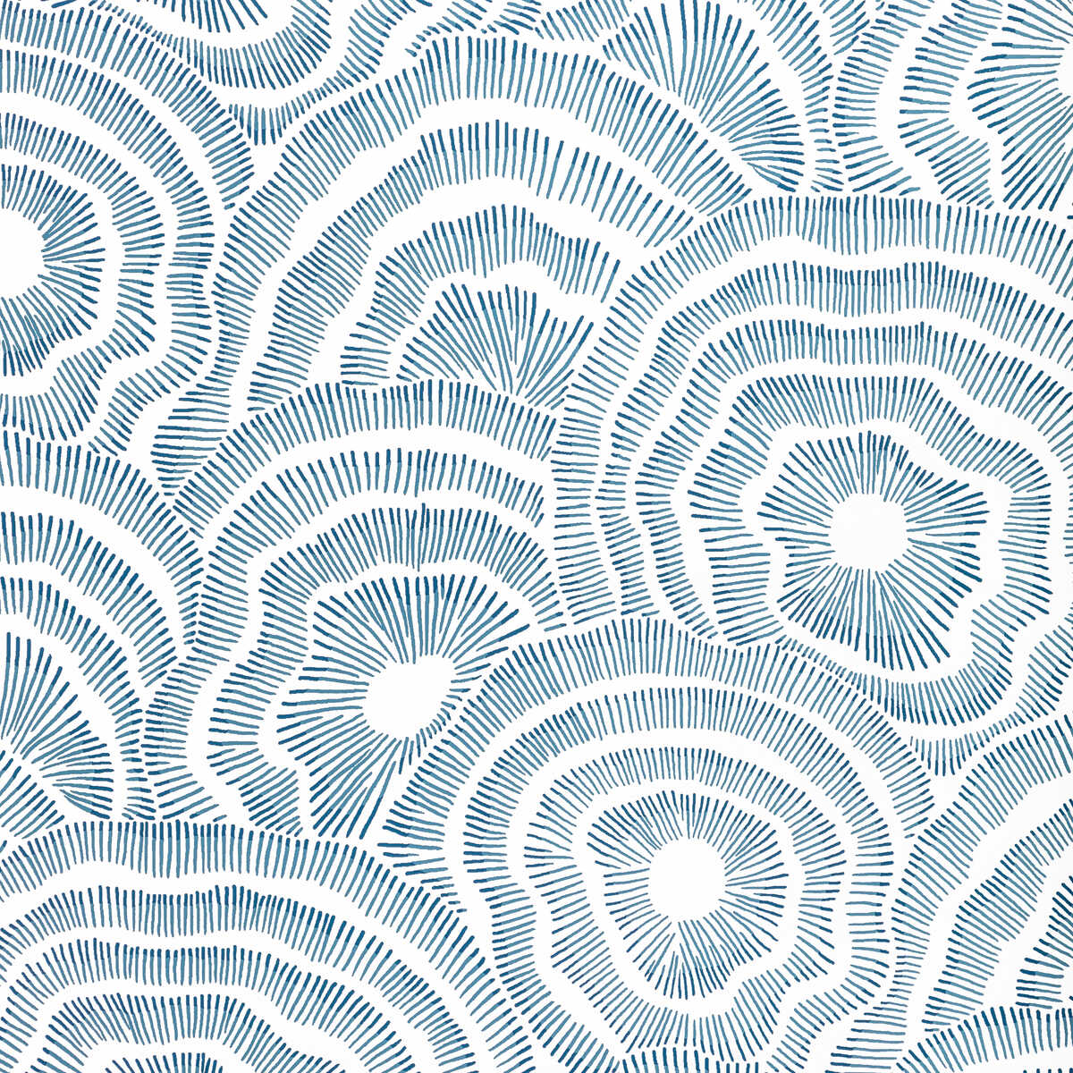 Panache Wp - Indigo - KRAVET COUTURE Wallpaper