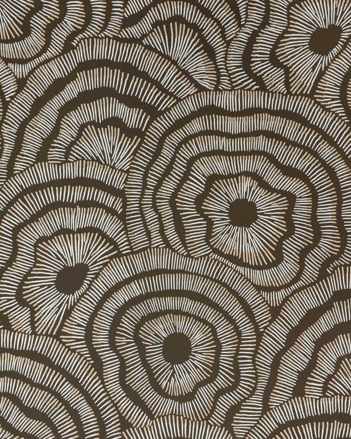 Panache Wp - Chocolate - KRAVET COUTURE Wallpaper