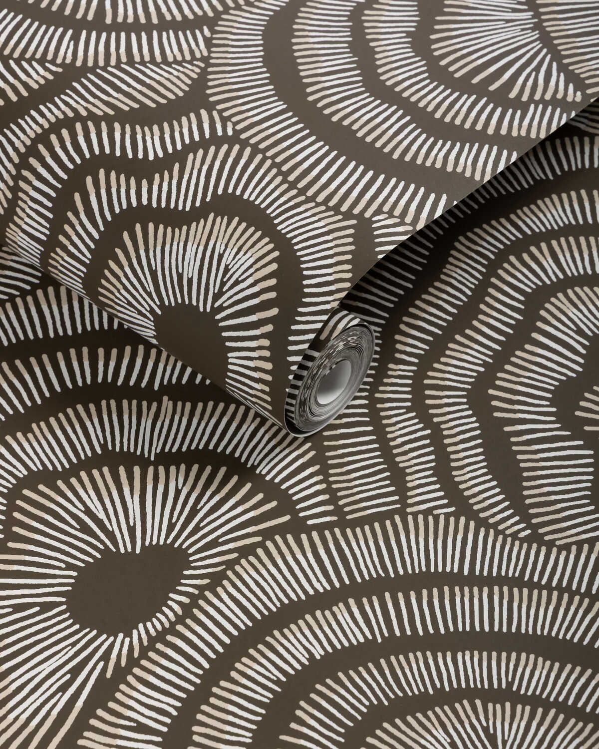 Panache Wp - Chocolate - KRAVET COUTURE Wallpaper