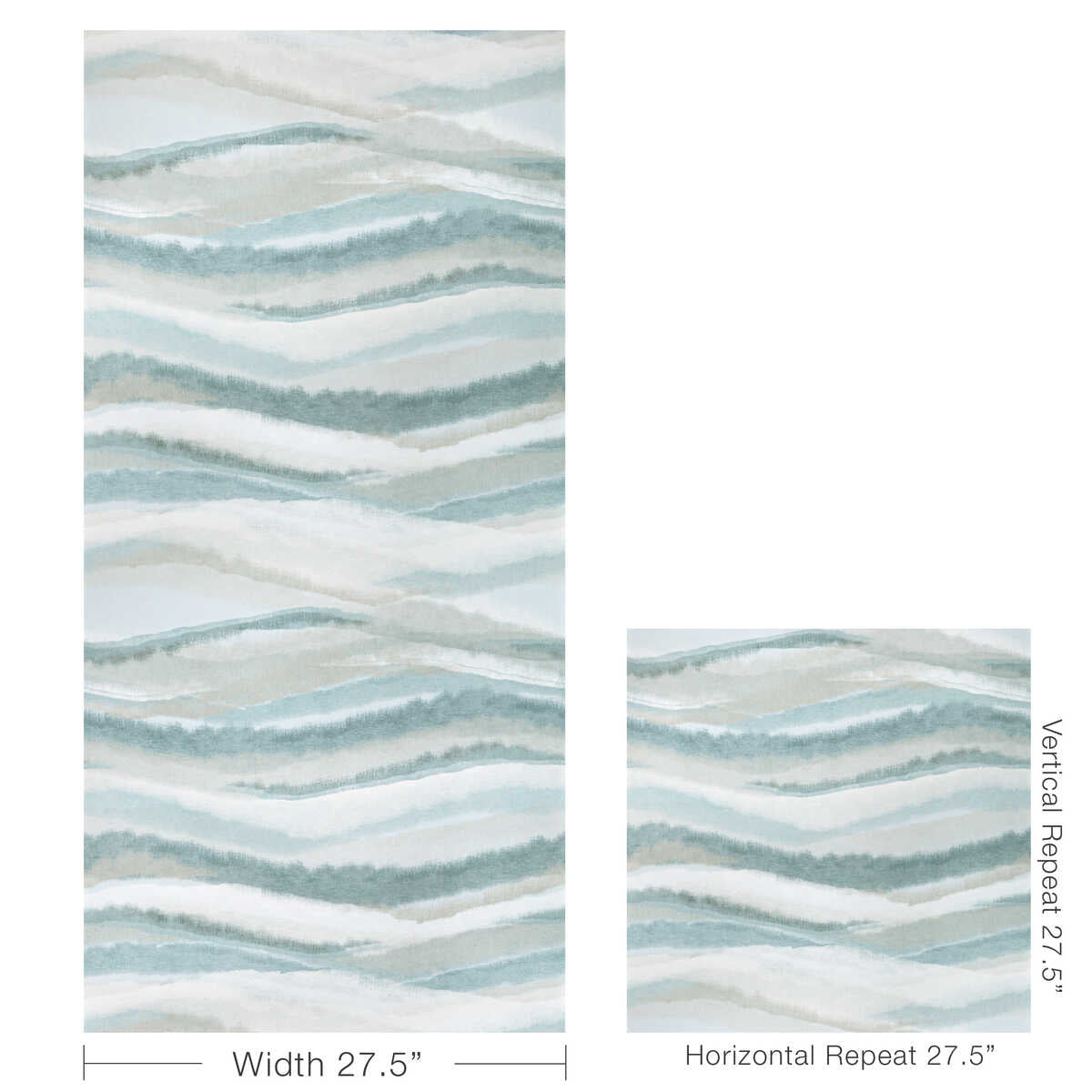 Striate Wp - Chambray - KRAVET COUTURE Wallpaper