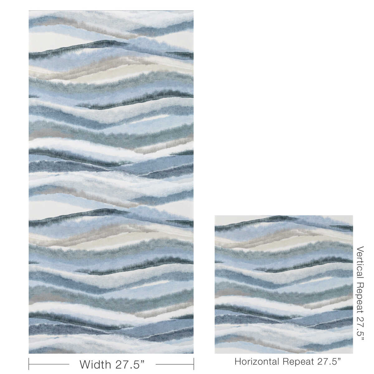 Striate Wp - Indigo - KRAVET COUTURE Wallpaper