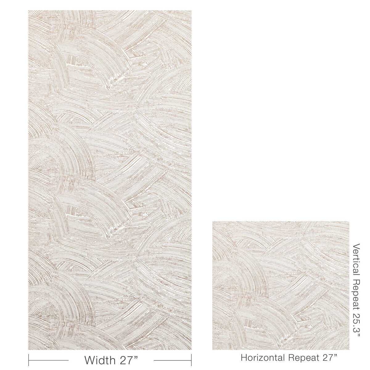 Modern Swirl Wp - Quartz - KRAVET COUTURE Wallpaper