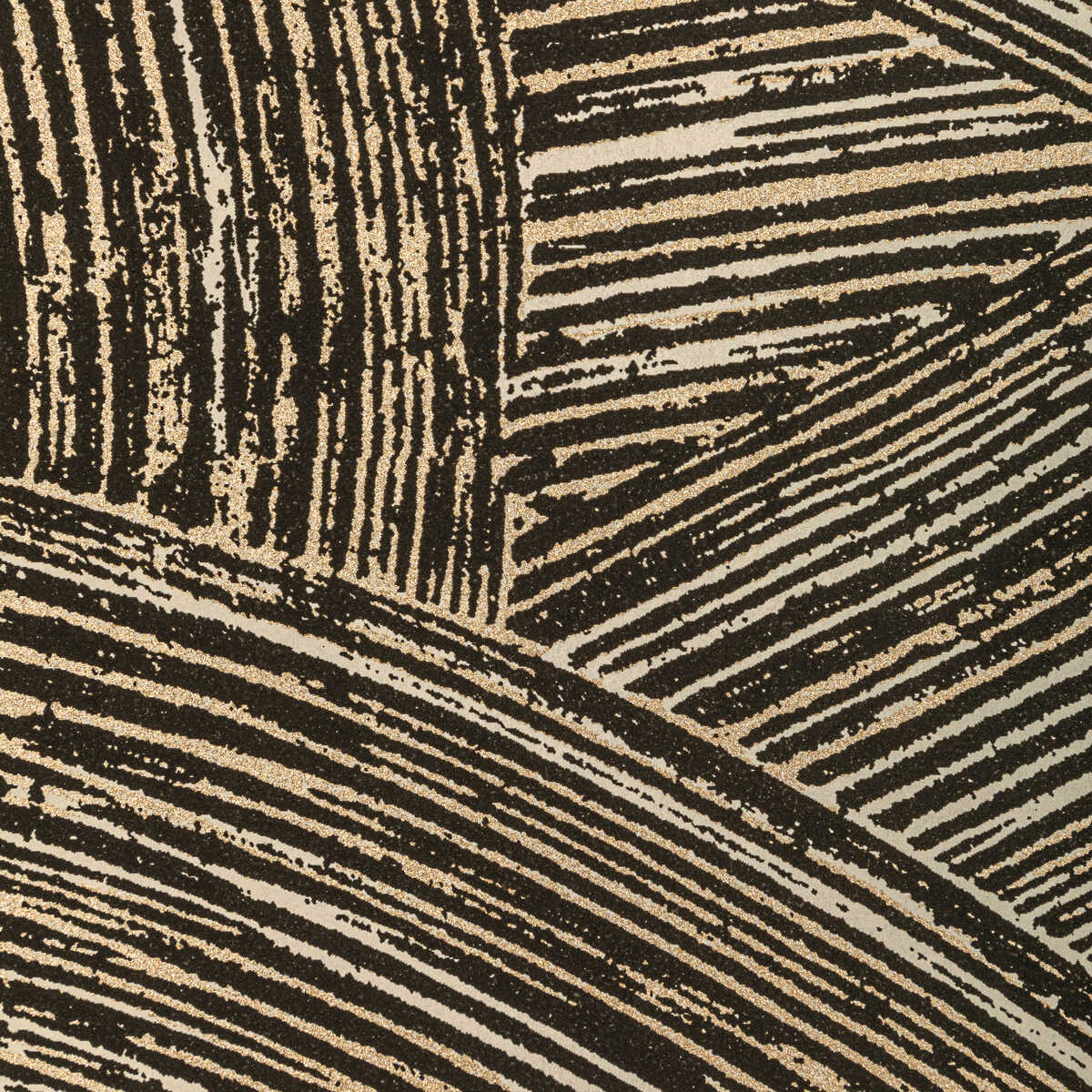 Modern Swirl Wp - Noir - KRAVET COUTURE Wallpaper