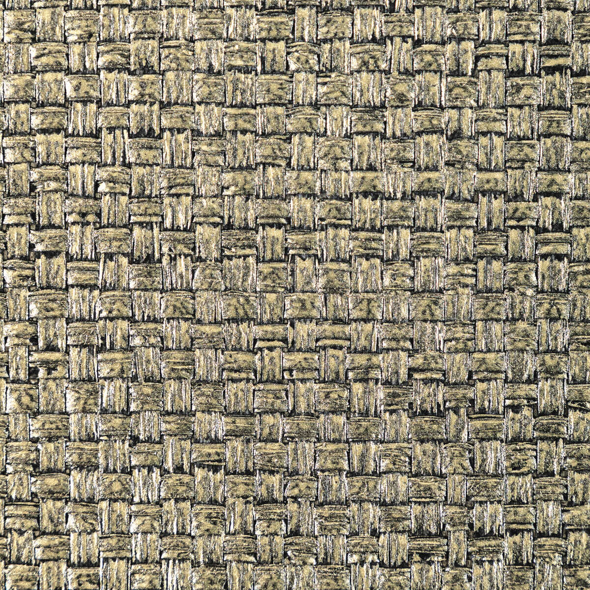Metallic Weave - Brass - KRAVET COUTURE Wallpaper