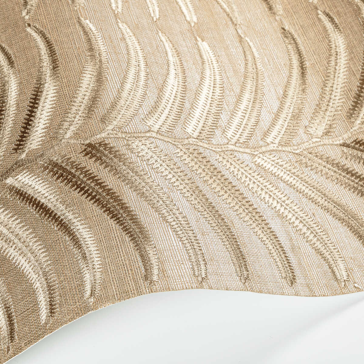 Plantae Emb Sisal - Sand - KRAVET COUTURE Wallpaper