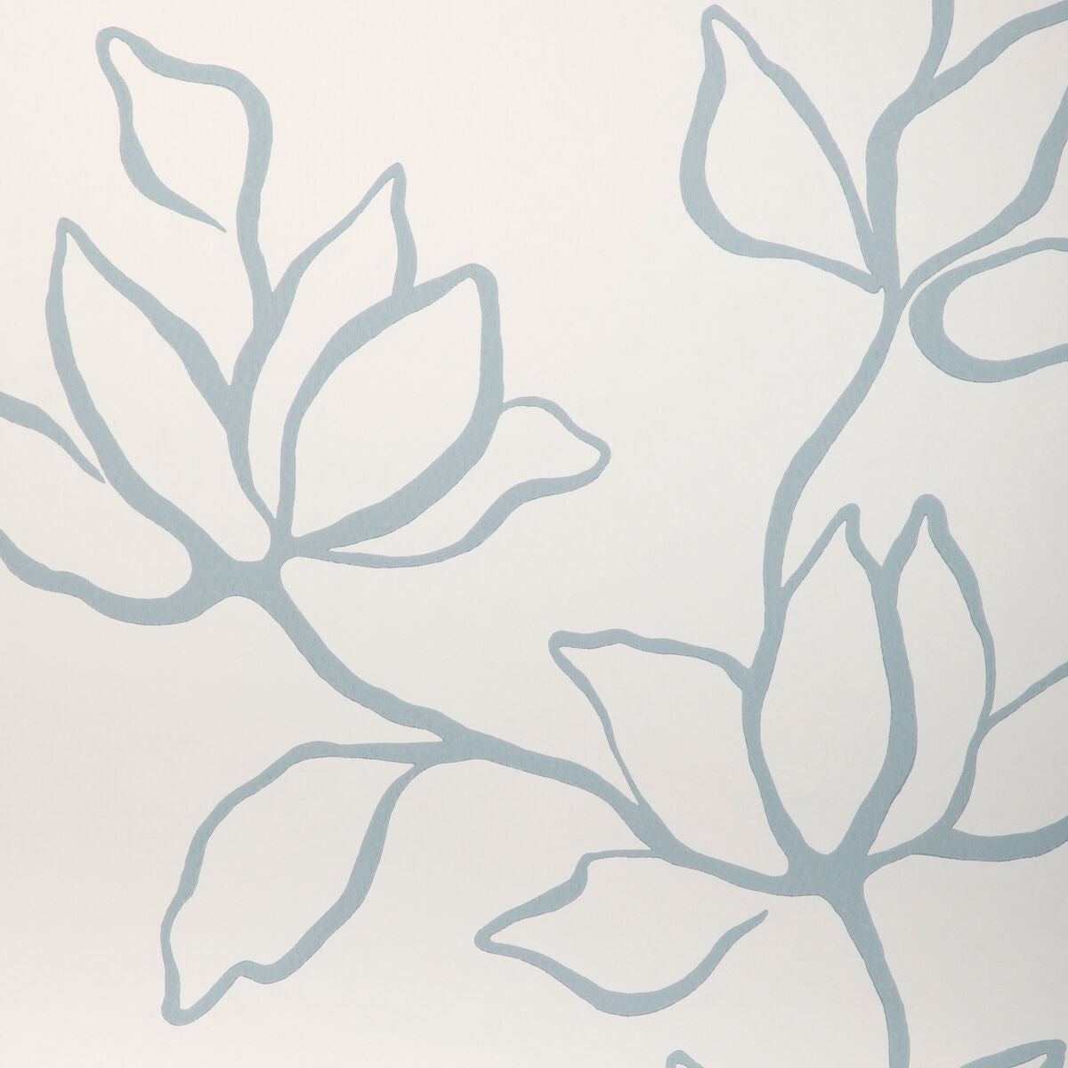 Floral Sketch Wp - Chambray - Kravet Couture Wallpaper