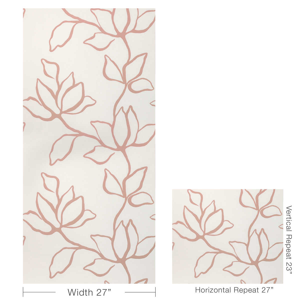 Floral Sketch Wp - Petal - KRAVET COUTURE Wallpaper