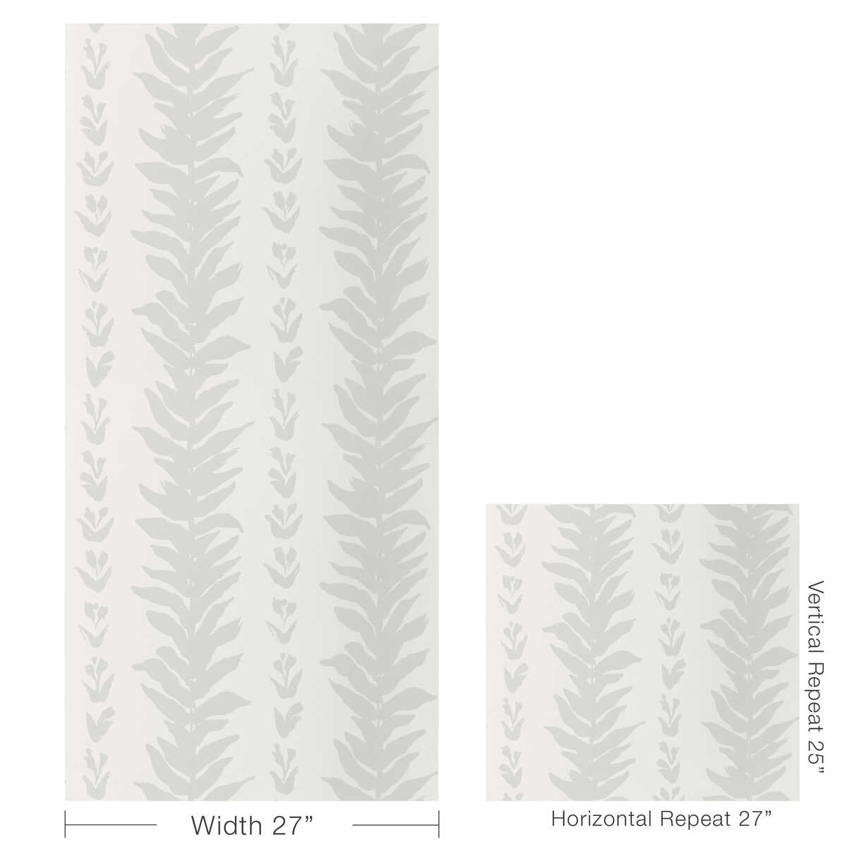 Climbing Leaves Wp - Stone - KRAVET COUTURE Wallpaper