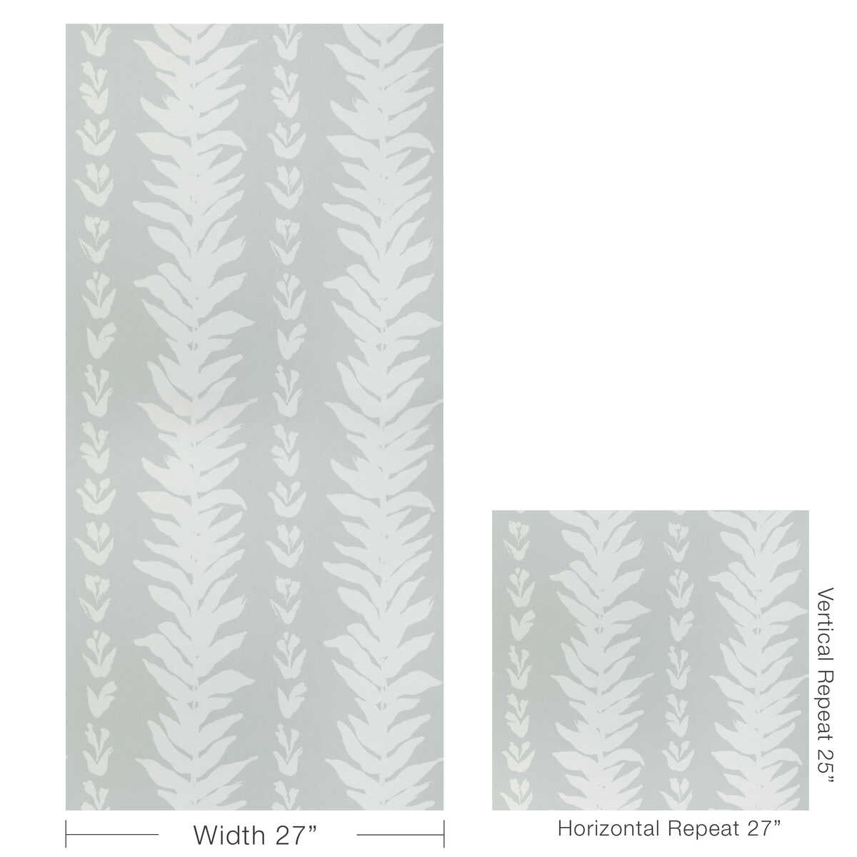 Climbing Leaves Wp - Haze - KRAVET COUTURE Wallpaper