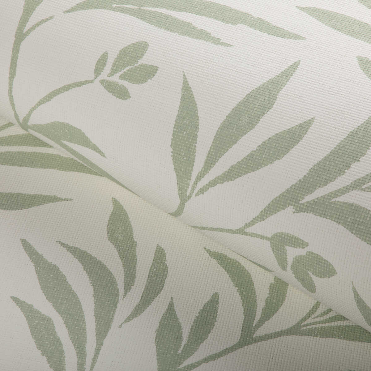 Wispy Vines Wp - Lichen - KRAVET COUTURE Wallpaper