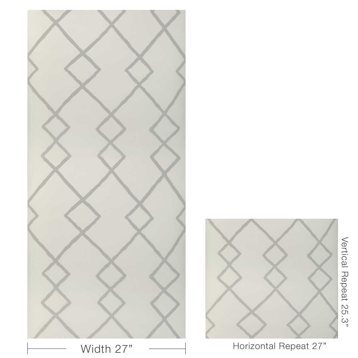 Geo Graphica Wp - Grey - KRAVET COUTURE Wallpaper