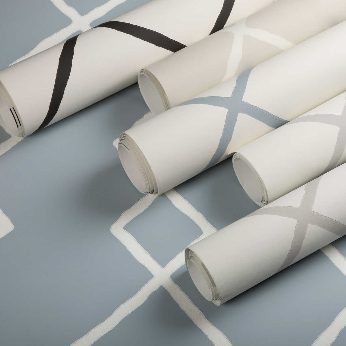 Geo Graphica Wp - Sky - KRAVET COUTURE Wallpaper