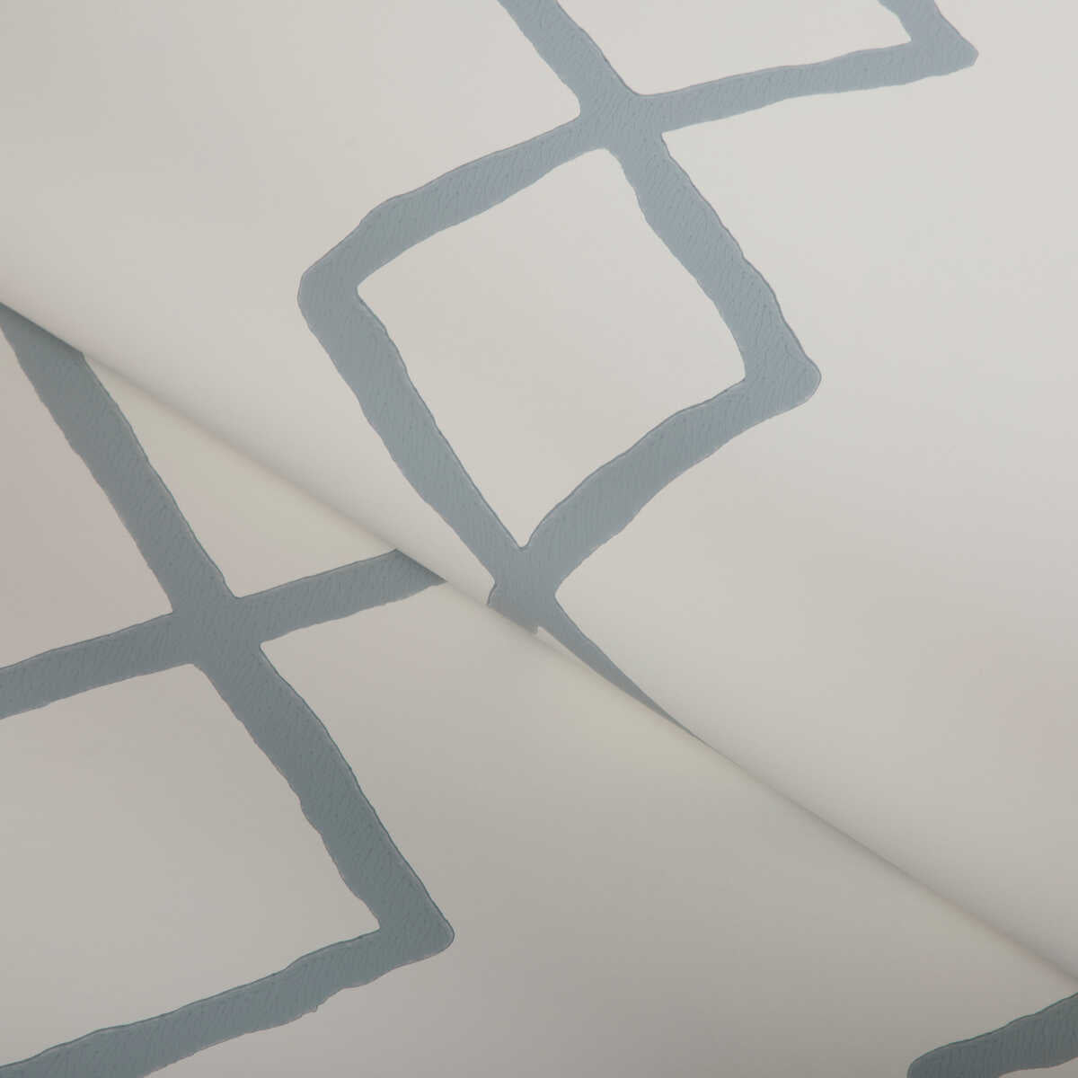 Geo Graphica Wp - Chambray - KRAVET COUTURE Wallpaper