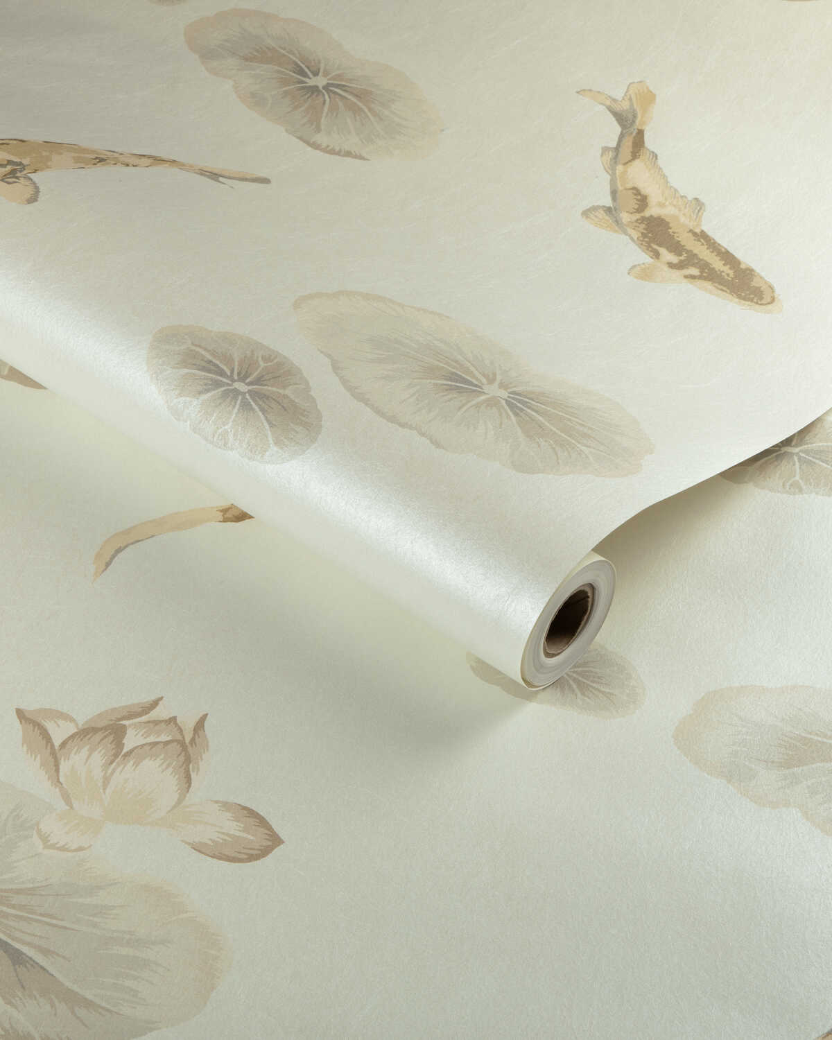 Lotus Pond Mica Wp - Pearl - KRAVET COUTURE Wallpaper
