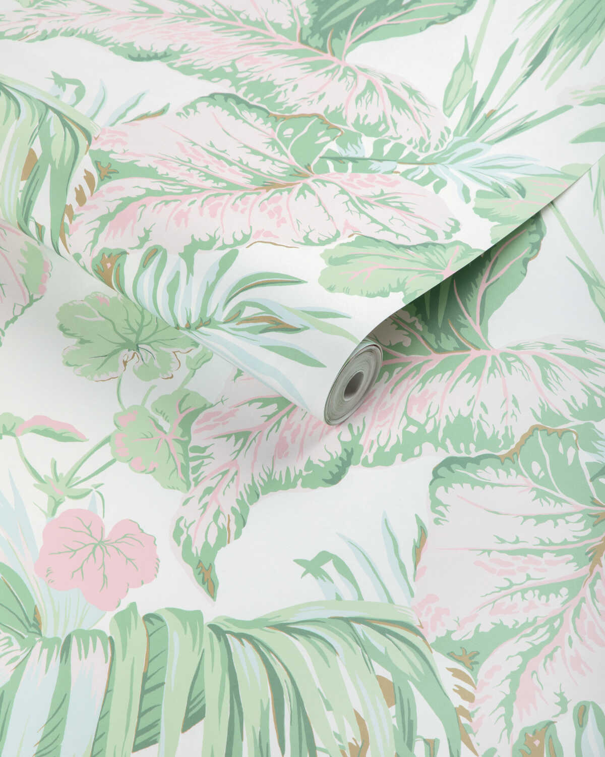 Yasuni Wp - Pink Palm - KRAVET COUTURE Wallpaper