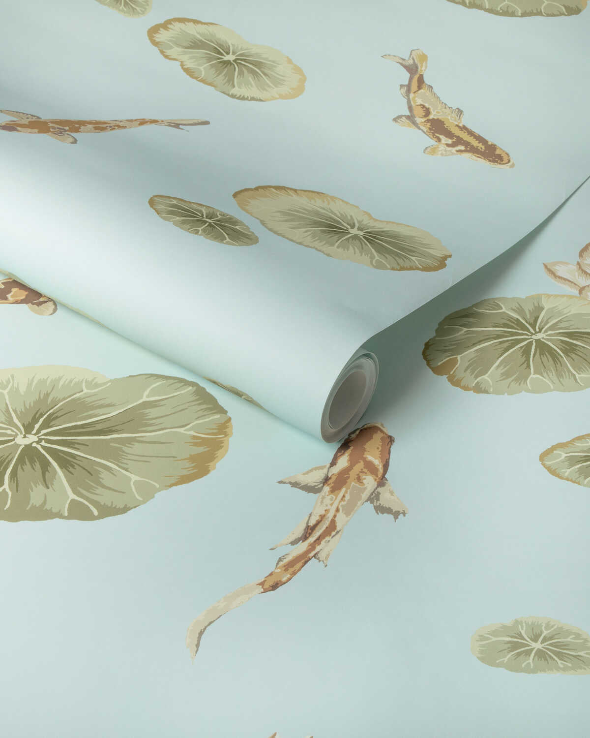 Lotus Pond Wp - Freshwater - KRAVET COUTURE Wallpaper