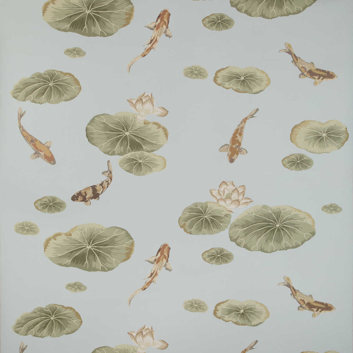 Lotus Pond Wp - Freshwater - KRAVET COUTURE Wallpaper