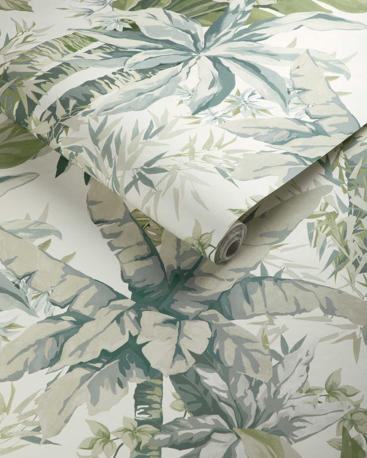 Junglewood Wp - Blue Sage - KRAVET COUTURE Wallpaper