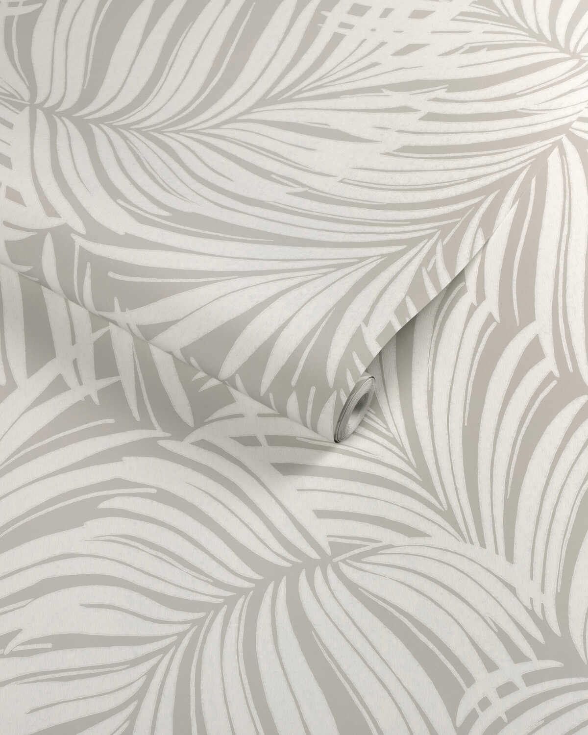Palm Leaf Wp - Linen - KRAVET COUTURE Wallpaper