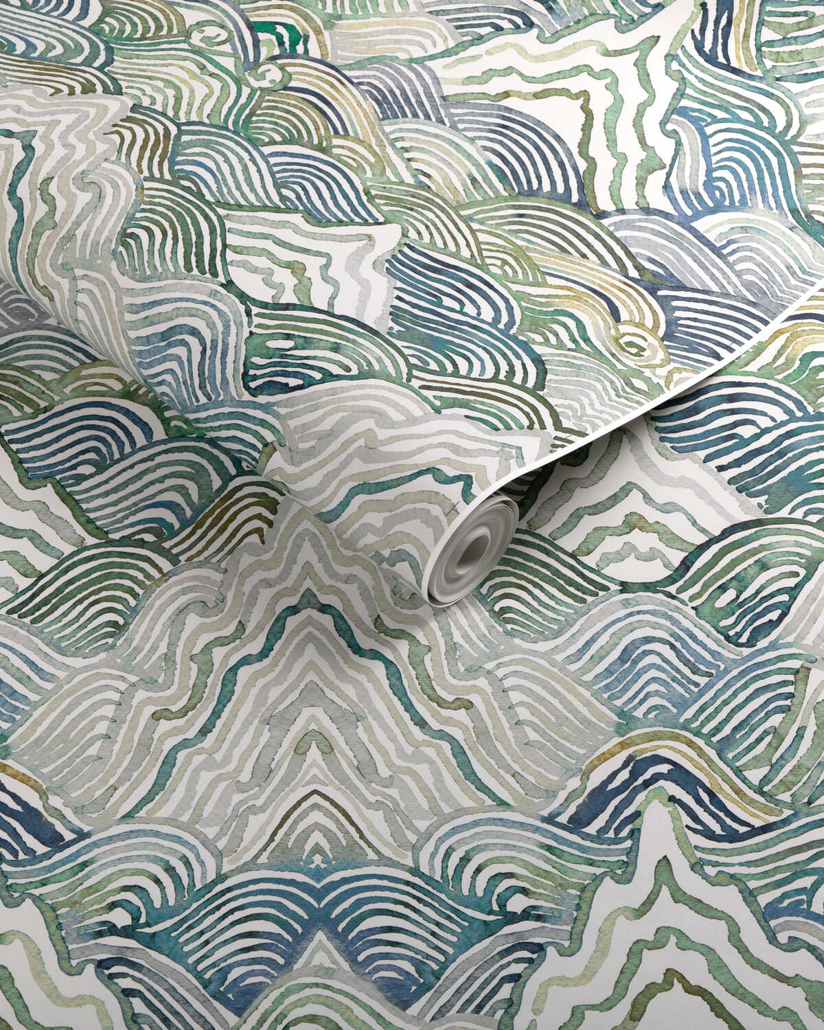 Shangri La Wp - Verde - KRAVET COUTURE Wallpaper
