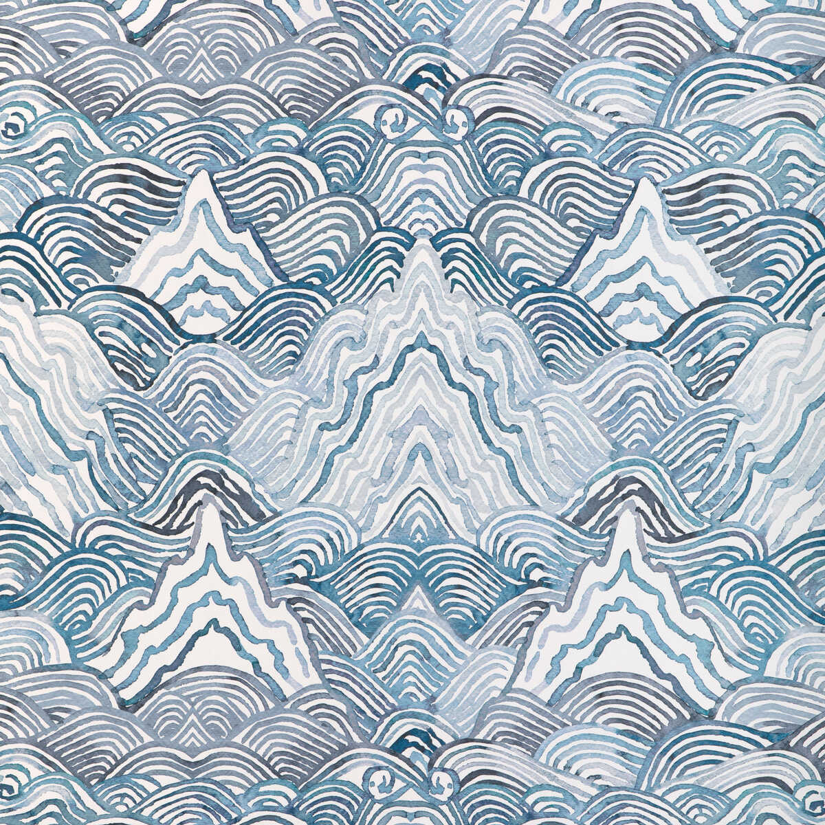Shangri La Wp - Indigo - KRAVET COUTURE Wallpaper
