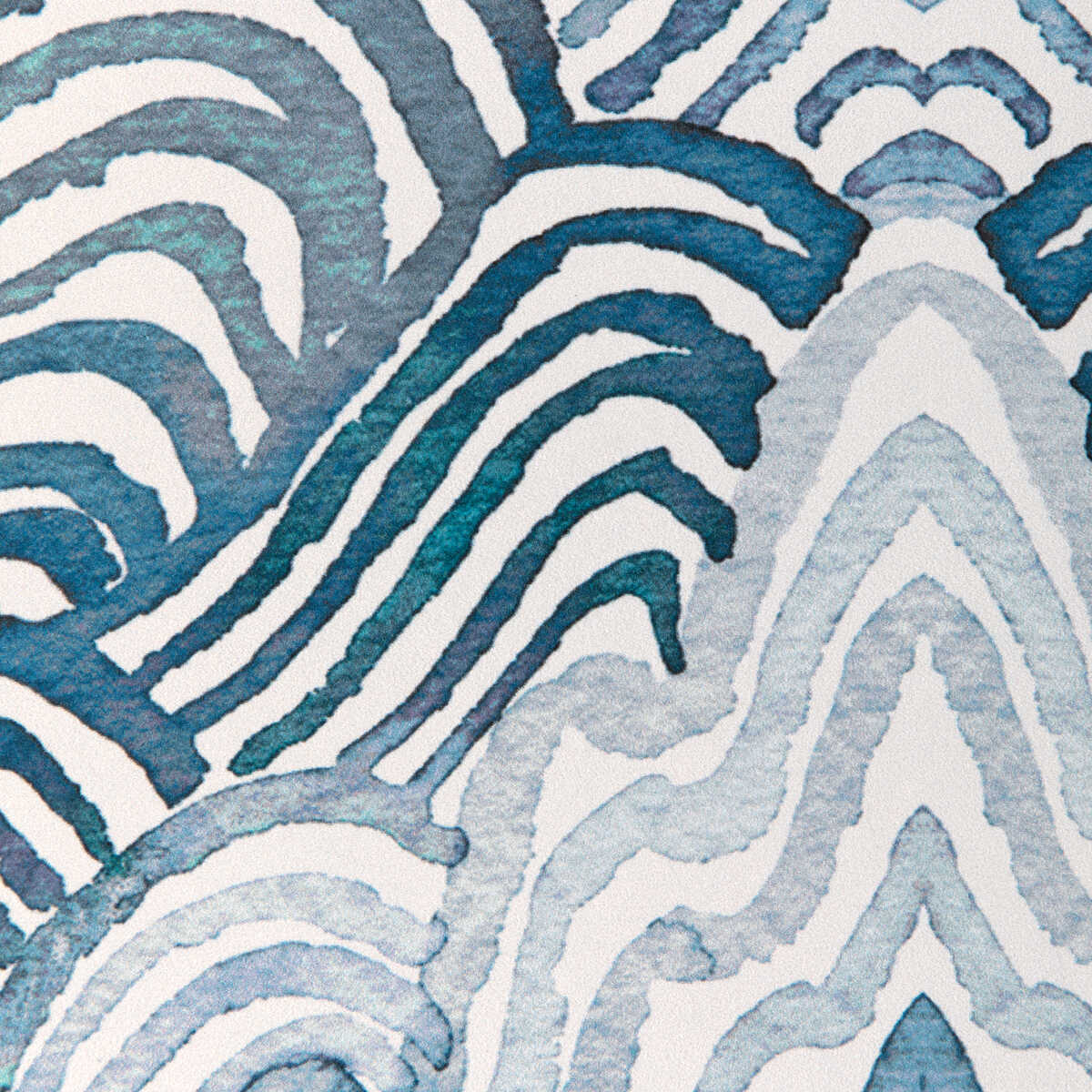 Shangri La Wp - Indigo - KRAVET COUTURE Wallpaper