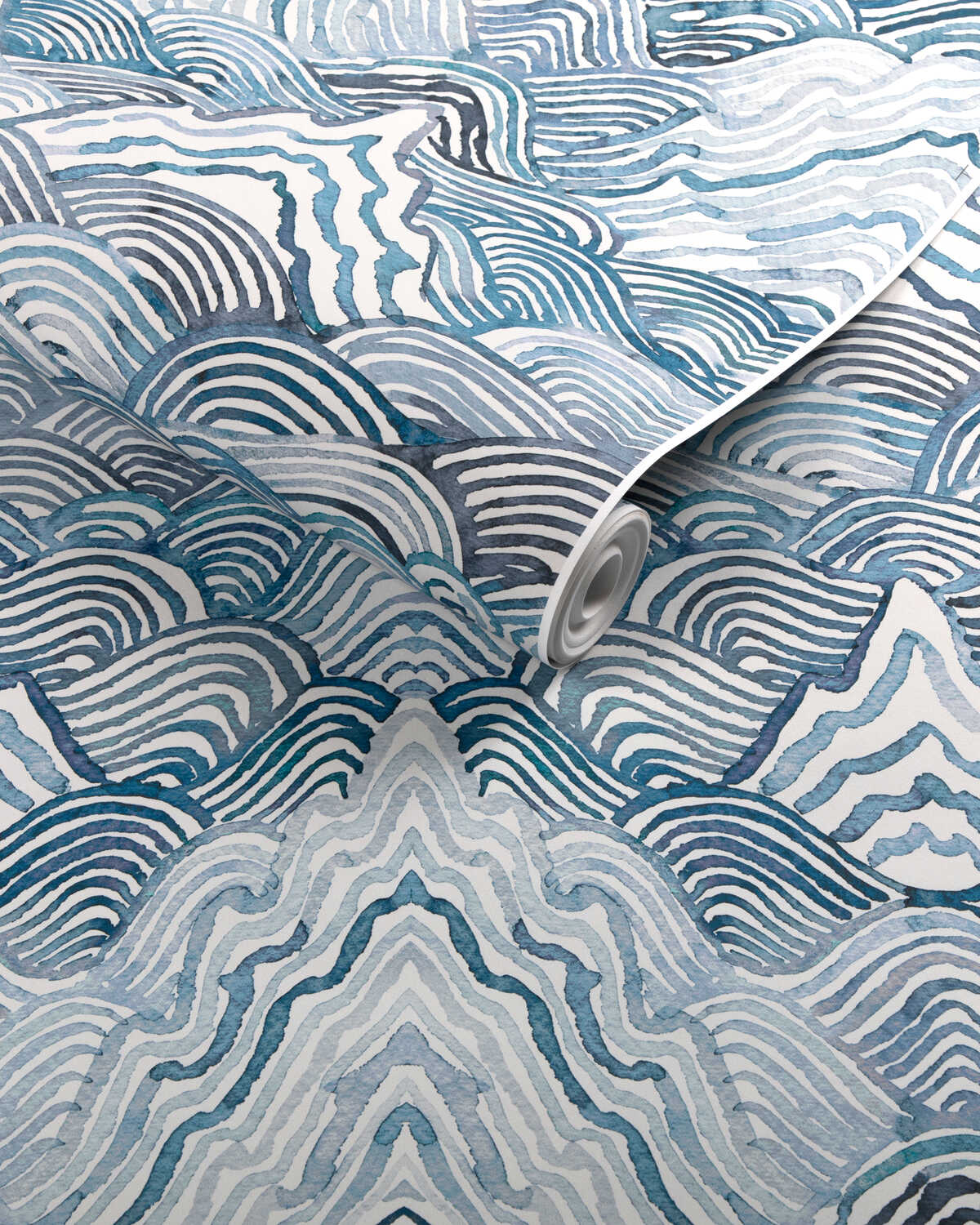 Shangri La Wp - Indigo - KRAVET COUTURE Wallpaper
