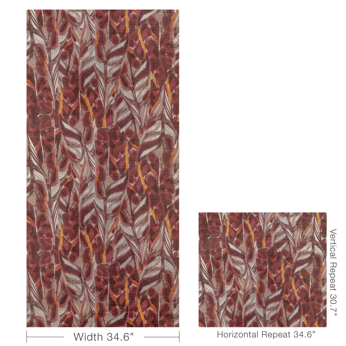 Caspia Wp - Mulberry - Kravet Couture Wallpaper